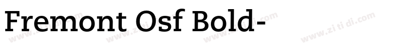 Fremont Osf Bold字体转换